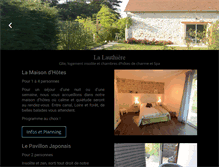 Tablet Screenshot of lalauthiere.com